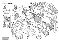 Bosch 0 603 998 599 Psb 600 Re Percussion Drill 230 V / Eu Spare Parts